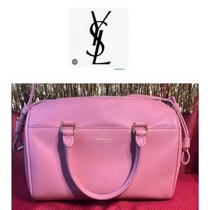 YSL-Saint Laurent Pink Handbag-EUC